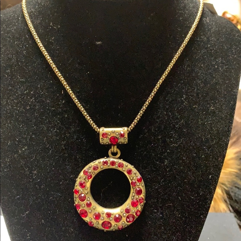 Red stone necklace